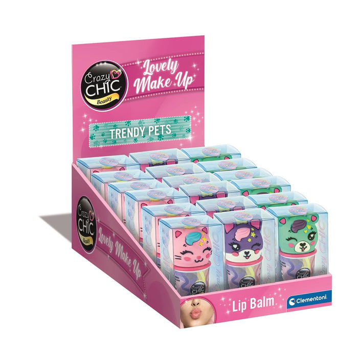 Balsam de buze Clementoni Crazy Chic Trendy Pets, diverse modele