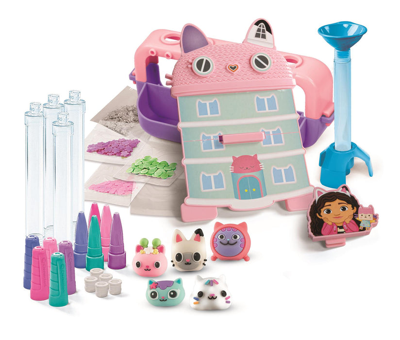 Set de creație Clementoni Idea Gabby's Dollhouse Pen Creator Studio, 5 pixuri, peste 25 de accesorii, 6+ ani