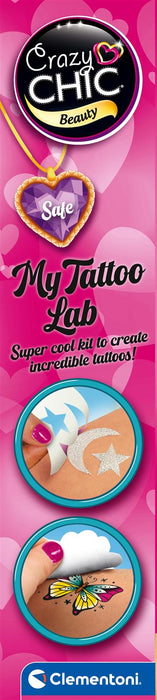 Set creativ Clementoni Crazy Chic, Laboratorul meu de tatuaje, 4 culori