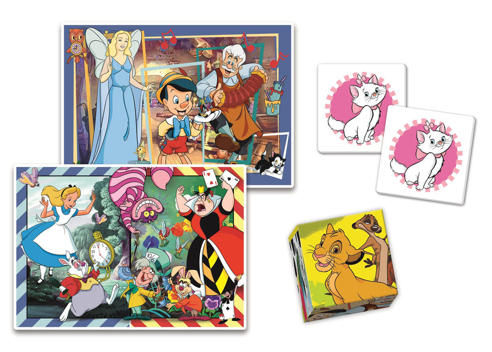 Set educativ Clementoni Edukit Disney Classics, 4 în 1, 30 și 48 piese, 3+ ani
