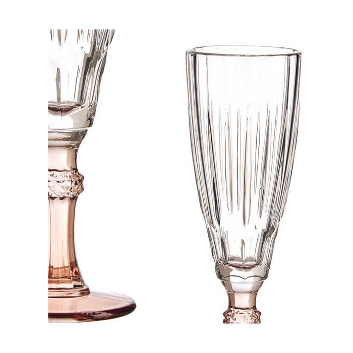 Pahar de șampanie Exotic Sticlă Maro 6 Unități (170 ml)