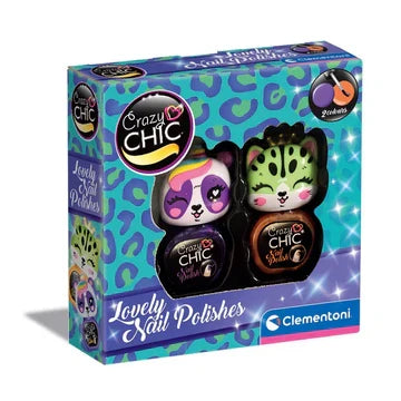 Set de lacuri de unghii Clementoni Crazy Chic, Lovely Nail Dishes, 2 culori
