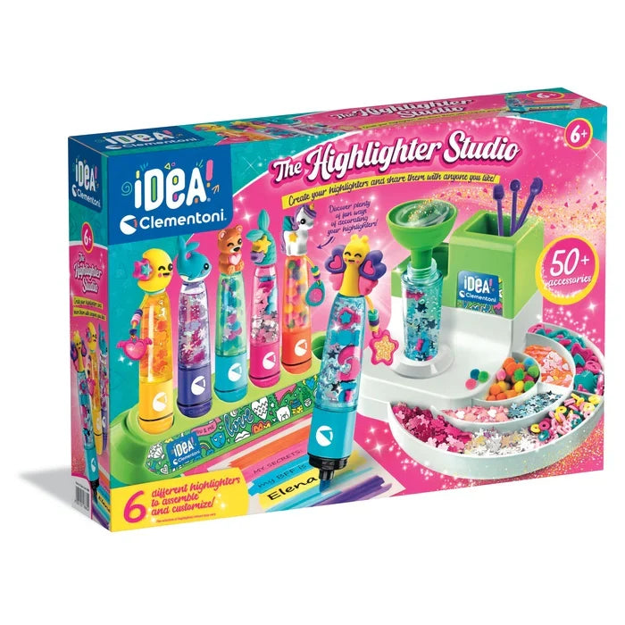 Set de creație Clementoni Idea The Highlighter Studio, 6+ ani, 50+ accesorii