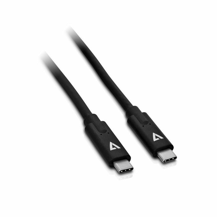 Cablu USB C V7 V7UCC-1M-BLK-1E      1 m Negru