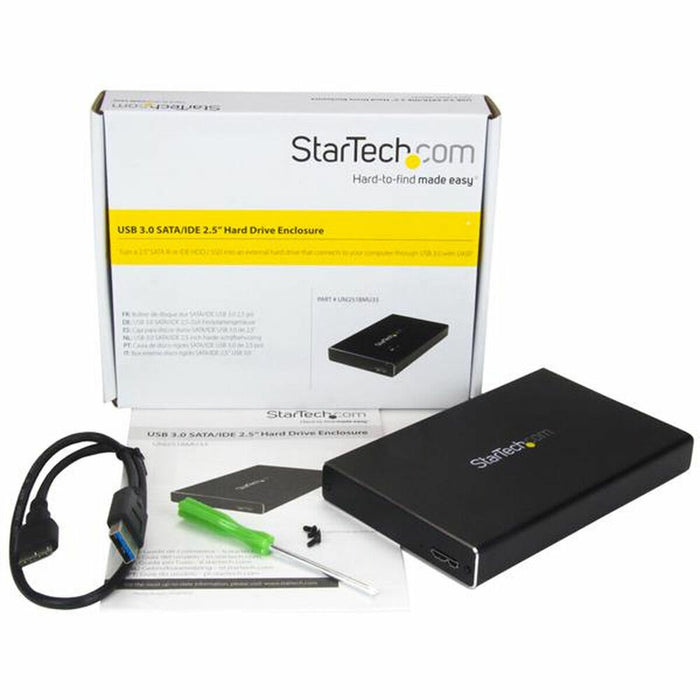 Cutie Externă Startech UNI251BMU33 Negru USB SATA Micro USB B USB 3.2