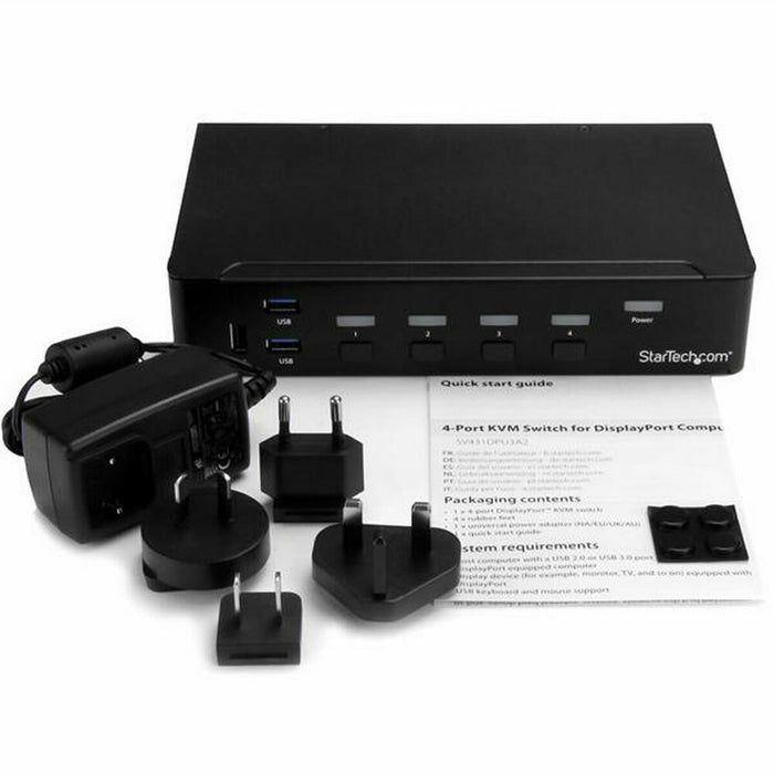 Switch KVM Startech SV431DPU3A2 4K Ultra HD USB 3.0 DisplayPort