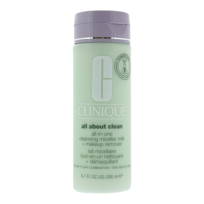 Lapte micelar Clinique All About Clean, demachiant, pentru ten uscat și mixt, 200 ml