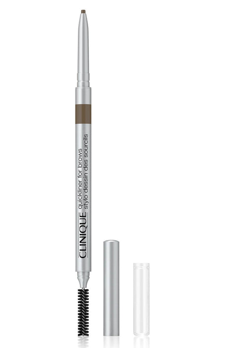 Creion cremă pentru sprâncene Clinique Quickliner, cu două capete, nuanța 03 Maro moale, 6 g