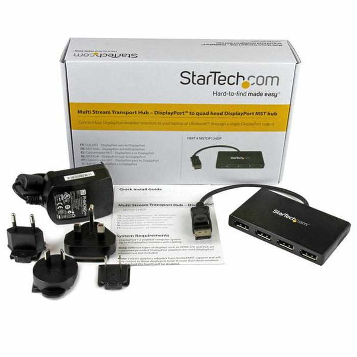Hub USB Startech MSTDP124DP Negru