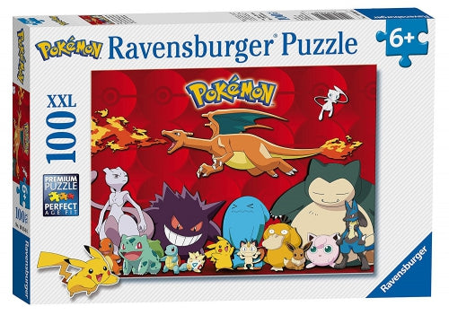Puzzle Ravensburger Pokémon XXL, 100 piese, 6+ ani