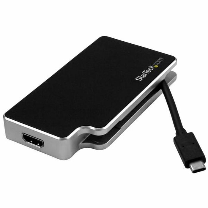 Adaptor USB C la VGA/HDMI/DVI Startech CDPVGDVHDB           Argintiu
