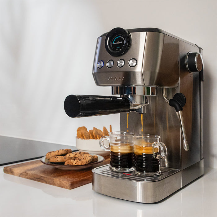 Espressor Cecotec Power Espresso 20 Steel Pro, 1,3 l, 1350 W, 20 bar, oțel