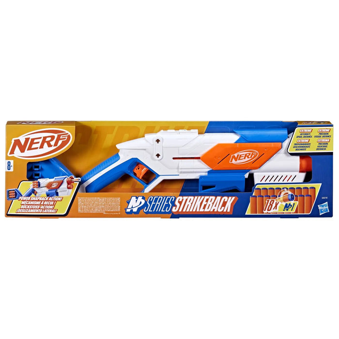 Lansator de săgeți Hasbro Nerf N Series Strikeback, 18 săgeți, 8+ ani