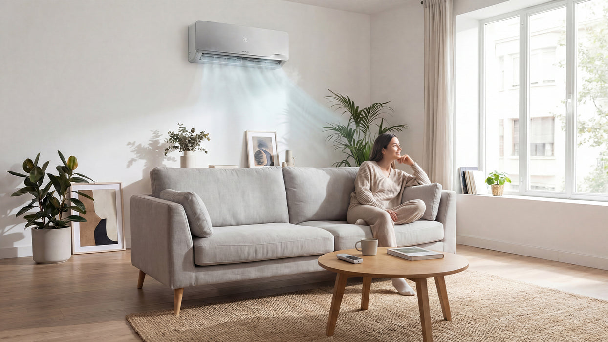 Aparat de aer condiționat split Cecotec AirClima 9000 WindFlow, 9000 BTU, clasa A++, 5 moduri