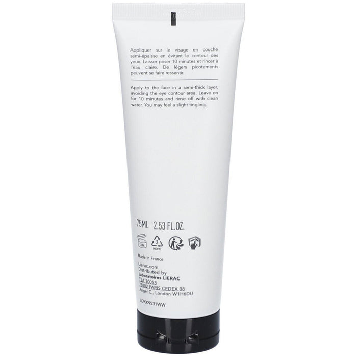 Mască exfoliantă Lierac Protocole Éclat Acide Glycolique Pur, purifiantă, pentru față, 75 ml