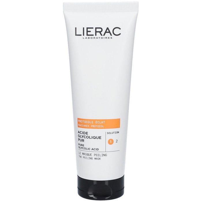 Mască exfoliantă Lierac Protocole Éclat Acide Glycolique Pur, purifiantă, pentru față, 75 ml