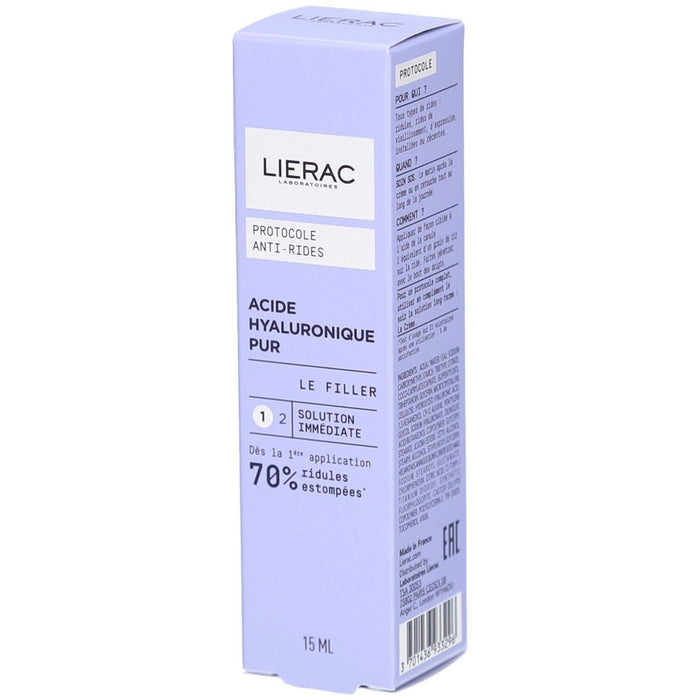 Cremă de tratament local Lierac Protocole Anti-Rides Acide Hyaluronique Pur Le Filler, netezitoare și de umplere, 15 ml