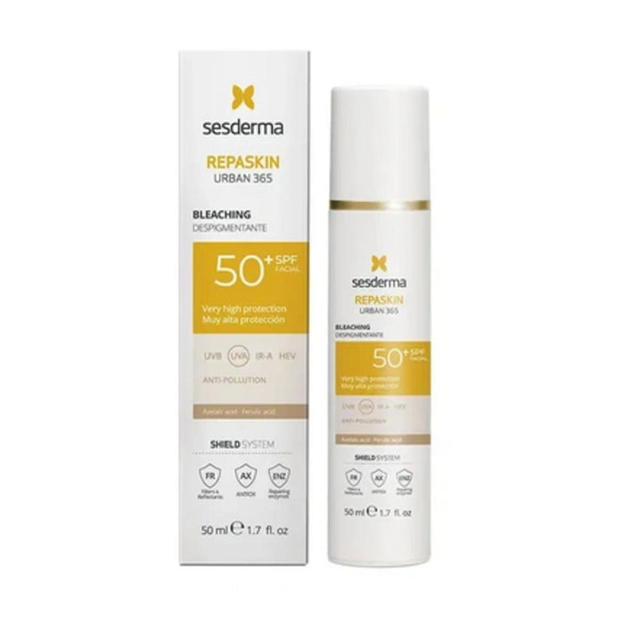 Cremă de față Sesderma Repaskin Urban 365, iluminatoare, depigmentantă, SPF 50, de zi, 50 ml