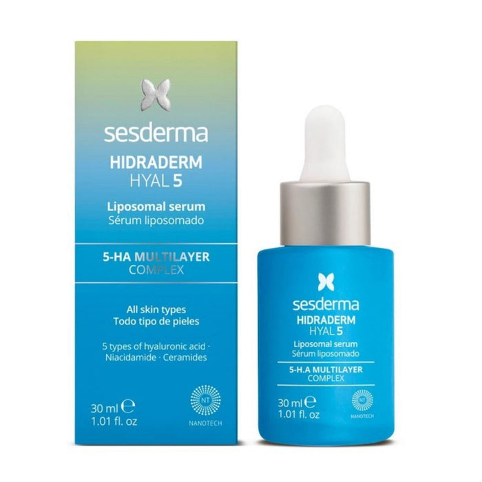 Ser de față Sesderma Hydraderm Hyal 5, antiîmbătrânire, hidratant, pentru zi și noapte, 30 ml