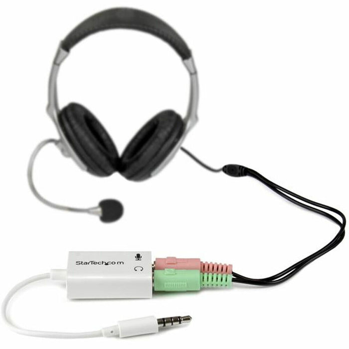 Adaptor Audio Jack Startech MUYHSMFFADW          Alb 0,15 m