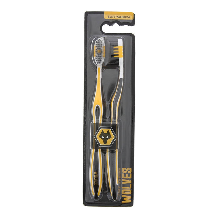 Set periuțe de dinți Epl Wolves, peri soft/medium, 2 buc