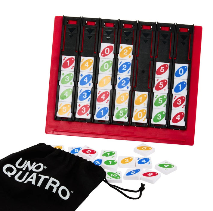 Joc de societate Mattel UNO Quatro, 2–4 jucători, 7+ ani
