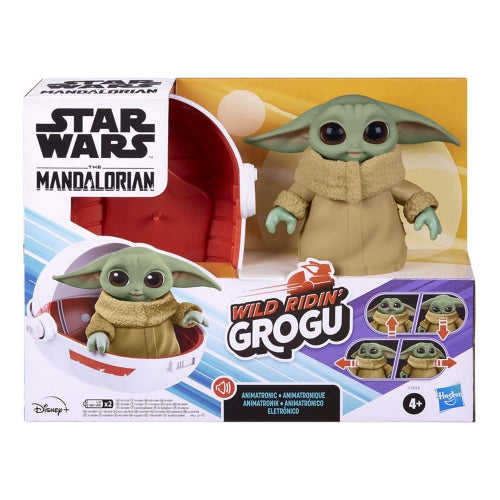 Figurină animatronică Hasbro Star Wars The Mandalorian, Wild Ridin' Grogu, 4+ ani