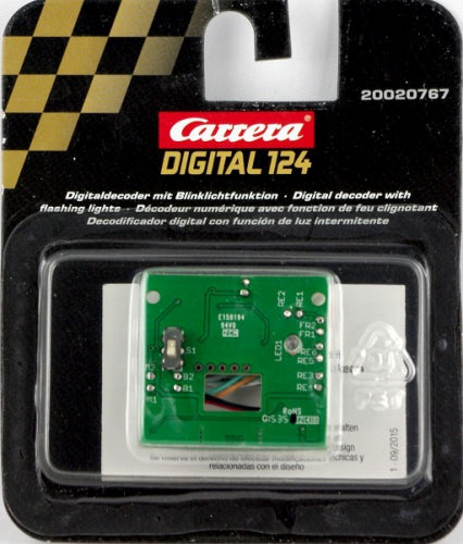 Decodor digital Carrera Digital 124, cu funcție de lumini intermitente