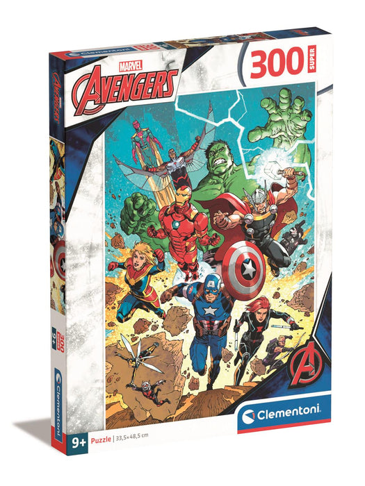 Puzzle Clementoni The Avengers, 300 piese, 9+ ani, 33,5 × 48,5 cm