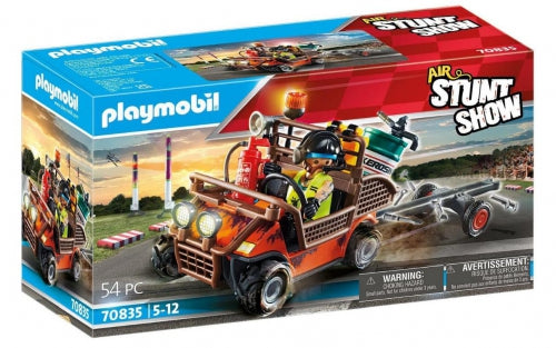 Set de joacă Playmobil Air Stunt Show Mobile Repair Service, 54 de piese, 5–12 ani