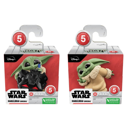 Figurine Hasbro Star Wars The Bounty Collection, The Mandalorian Grogu, set de 2, seria 5, 4+ ani