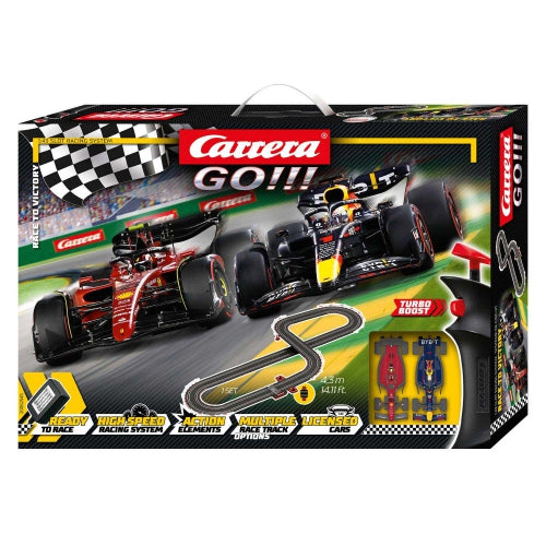 Set de curse electrice Carrera GO!!! Go Race To Victory, scara 1:43, circuit de 4,3 m