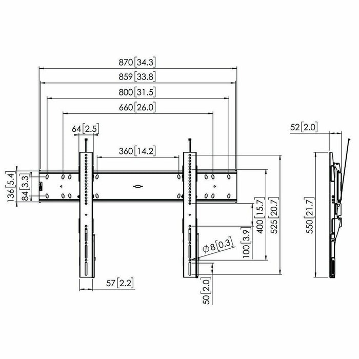 Suport TV Vogel's 7368100 55" 80" 75 Kg