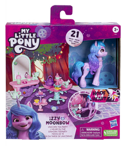 Set de joacă Hasbro My Little Pony Unicorn Tea Party Izzy Moonbow, 21 piese, 3+ ani