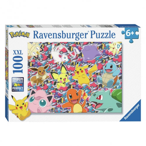 Puzzle Ravensburger Pokémon Ready To Fight, 100 piese XXL, 6+ ani