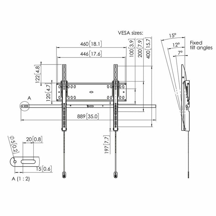 Suport TV Vogel's 7047100 55" 65" 75 Kg