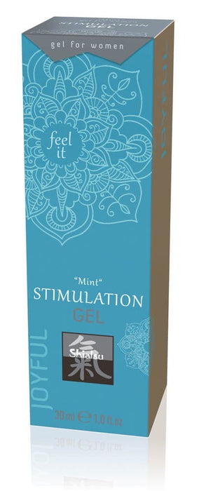 Gel intim cu efect de stimulare, Shiatsu, aromă de mentă, 30 ml