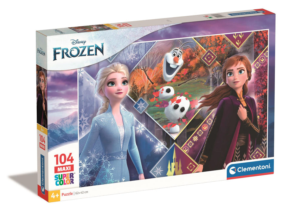Puzzle Clementoni Disney Frozen 2, 104 piese, 62 × 42 cm, 4+ ani
