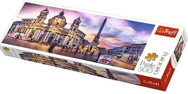 Puzzle Trefl Panorama Piazza Navona, Roma, 500 piese