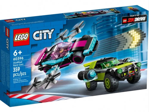 Set de construcție Lego City, Modified Race Cars, 359 piese, 6+ ani