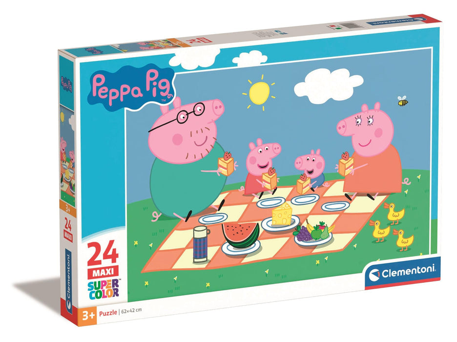 Puzzle Clementoni Peppa Pig, 24 de piese maxi, 62 x 42 cm, 3+ ani