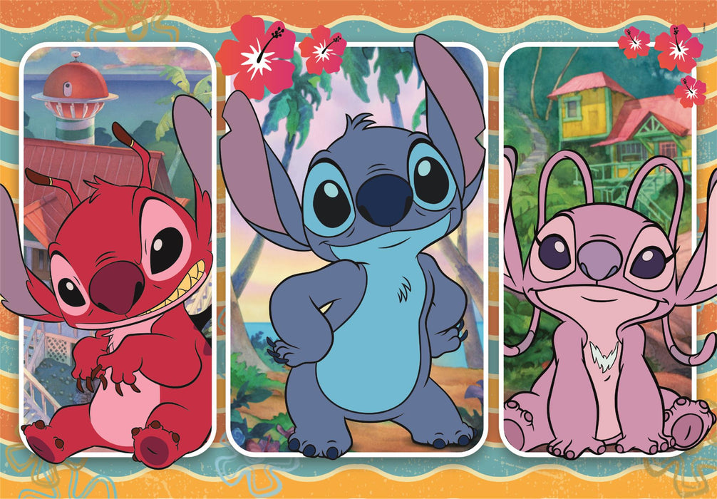 Puzzle Clementoni Disney Stitch Super Color, 24 piese, 3+ ani, 62 x 42 cm