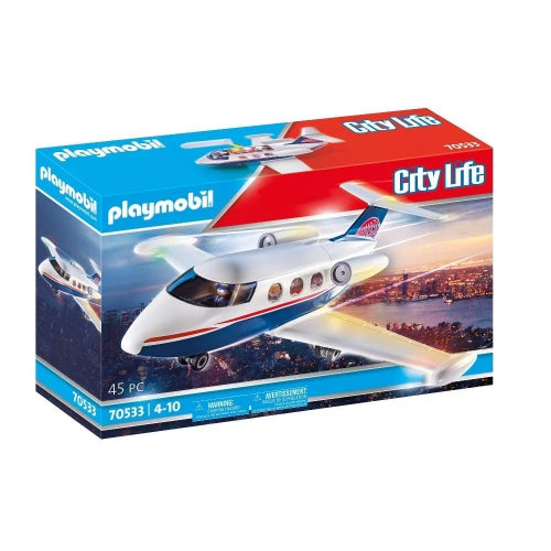 Set de joacă Playmobil City Life, Private Jet, 45 de piese, 4–10 ani