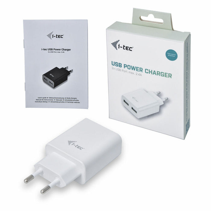 Încărcător USB Perete i-Tec CHARGER2A4W