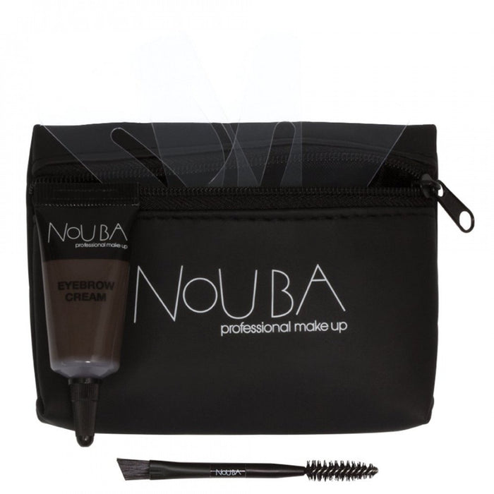 Set Nouba produs pentru sprâncene 7 ml + pensulă + trusă textilă neagră