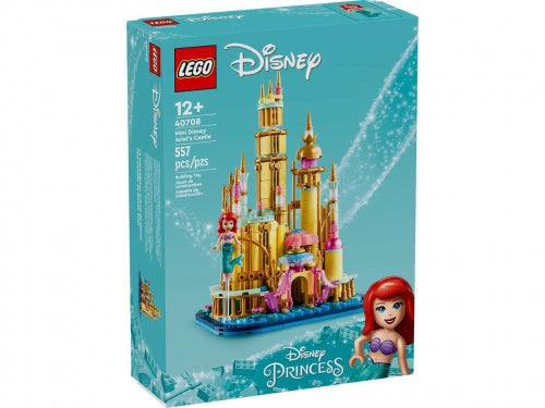 Set de construcție Lego Disney, Mini Disney Ariel Castle, 557 piese, 12+ ani