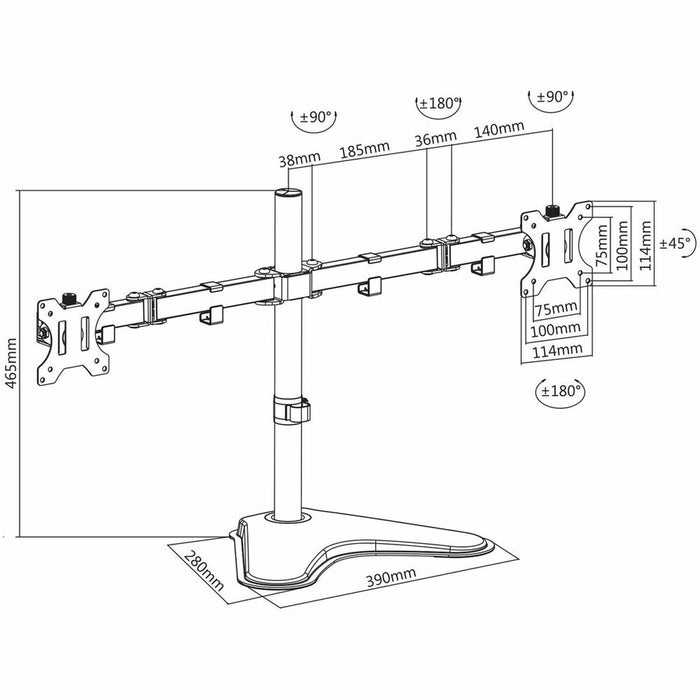 Suport de Masă pentru Ecran V7 DS2FSD-2E