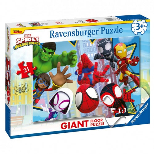 Puzzle Ravensburger Spidey Amazing Friends, 24 piese, 3+ ani