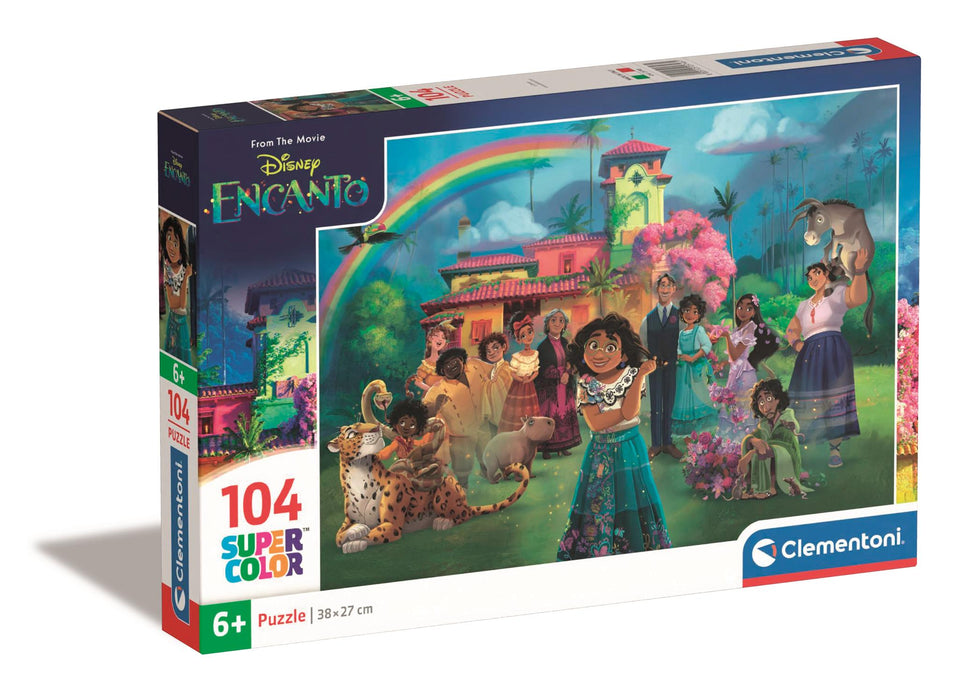 Puzzle Clementoni, Disney Encanto, 104 piese, 6+ ani, 38 × 27 cm