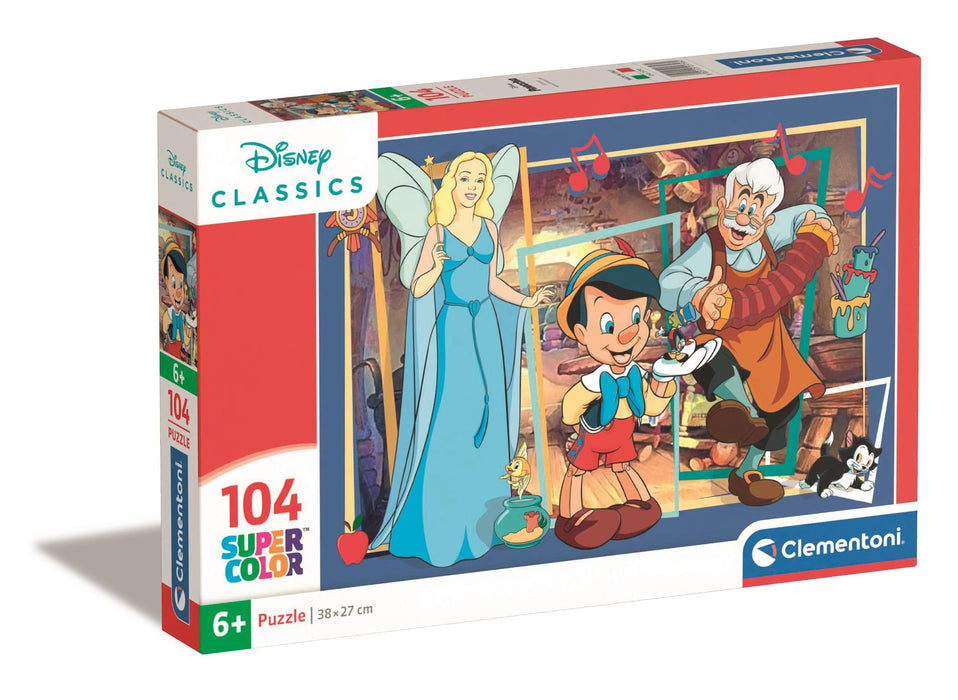 Puzzle Clementoni Disney Classics, Pinocchio, 104 piese, 6+ ani
